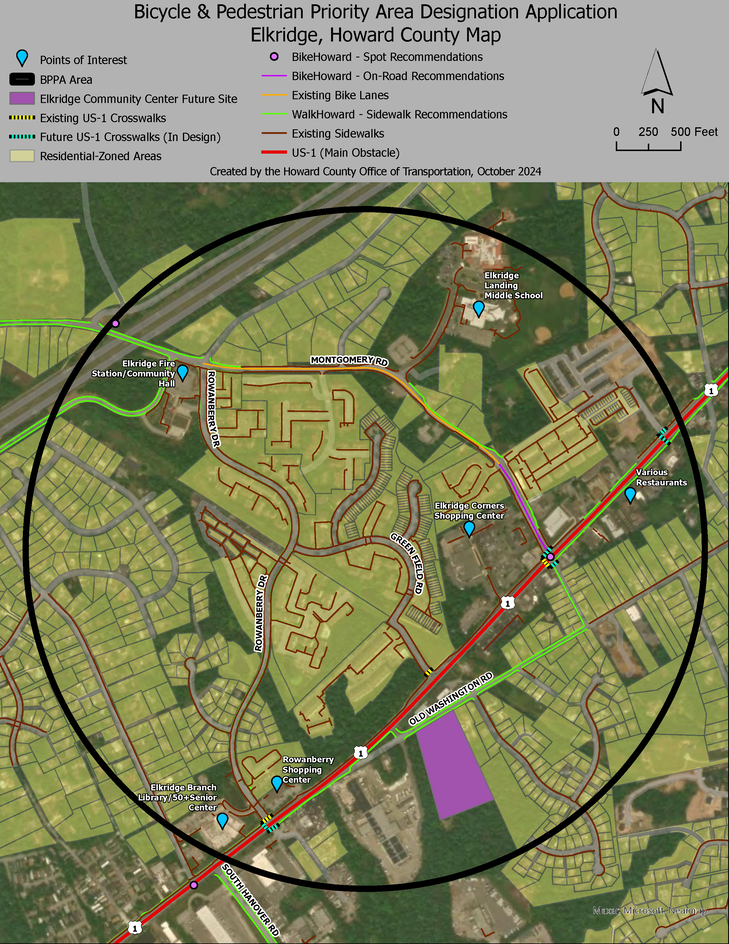 Elkridge MD Pedestrian Safety Updates (BPPA)